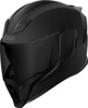 ICON Airflite Dark Helmet - Small, Matte Black - Full-face helmet with internal sun shield