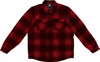 ICON Fallblock CX Flannel Jacket Men's Red M - Casual look with motorcycle protection