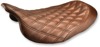 Renegade Lattice Stitched Solo Seat Brown Gel - For Harley FLH FLT