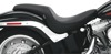 Predator Smooth Leather 2-Up Seat - Black - For 06-17 Harley Softail