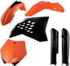 Full Plastic Kit - Orange - Fits Many 07-10 KTM 125-505