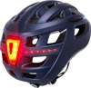 Central Lit Solid Bicycle Helmet - Matte Navy - S/M - S/M Light Helmet Front Led Blue Rear Red