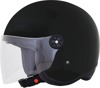 FX-143 3/4 Open Face Helmet Gloss Black w/Smoke Shield Medium