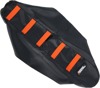 Black/Orange Ribbed Seat Cover - For 09-15 KTM 65 SX