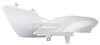 Side Number Plates - Original White - For 04-21 Honda CRF50F