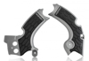 X-Grip Frame Guards Silver/Black - For 17-18 Kawasaki KX250F