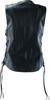 Sapphire Leather Vest Black Womens - Small