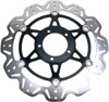 Front VEE Brake Rotors - Black - VEE Style Brake Rotor - Black Center Front Set