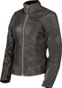 ICON Women's Tuscadero3 Jacket - Large, Black/Gold - Premium textile riding jacket for women