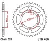 Jtr486.45T - Fits Kawasaki, Suzuki, Yamaha sport bikes (1988-2024)