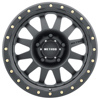 MR304 Double Standard 17x8.5 0mm Offset 5x5 94mm CB Matte Black Wheel