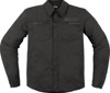 ICON Upstate Canvas CE Jacket Black Men's XL - Men's CE-rated riding jacket