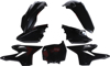 Plastic Body Kit - Black - For 15-19 Yamaha YZ125 YZ250/X