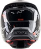 SM5 Rover Full Face Offroad Helmet Gloss Gray/Red Small