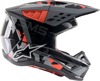 SM5 Rover Full Face Offroad Helmet Gloss Gray/Red Small