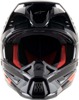 SM5 Rover Full Face Offroad Helmet Gloss Gray/Red Small