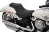 Predator III Smooth Vinyl 2-Up Seat - Black - For 18-21 Harley FLFB