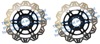 Front VEE Brake Rotors - Black - For 08-17 Suzuki GSXR600 & GSXR750