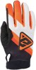 Answer 25 Peak Flo Gloves Black/Hyper Orange/White Youth XS - Youth XS gloves in Black/Orange/White