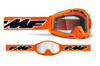 FMF PowerBomb Rocket Goggles Orange Clear Lens - Clear lens goggles with orange frame