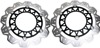 Front VEE Brake Rotors - Black - VEE Style Brake Rotor - Black Center Front Set