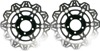 Front VEE Brake Rotors - Black - VEE Style Brake Rotor - Black Center Front Set