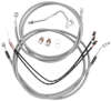 Extended Braided S.S. Control Cable Kit for Baggers - 13" tall bars (ABS)