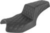 Step-Up Lattice Stitched 2-Up Seat - Black - For 20-24 Indian Challenger