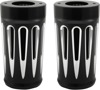 Black Deep Cut Fork Boots - Fits 14-23 H-D Touring Models