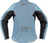 ICON Women's Overlord3 Jacket 2XL Black/Light Blue - Sport fit jacket with impact protection