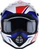 FX-17 Full Face Offroad Helmet Blue/Red/White Small