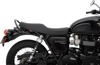 Retro Classic Stitch Vinyl 2-Up Seat - Black - For Bonneville T100/120