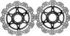 Front VEE Brake Rotors - Black - VEE Style Brake Rotor - Black Center Front Set