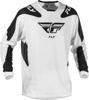 Fly Racing Kinetic Mesh Sym Jersey White/Black 2X - 2X-Large White/Black motocross jersey