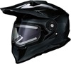 Range Solid Full Face Snow Helmet w/Electric Shield Gloss Black Small