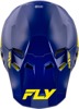 Fly Racing Formula CC Objective Helmet Navy/Yellow MD - ECE/DOT approved helmet in Navy/Yellow, Medium