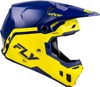 Fly Racing Formula CC Objective Helmet Navy/Yellow LG - ECE/DOT approved lightweight helmet