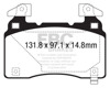 Bluestuff Front Brake Pads - For 14+ Chevrolet Corvette Stingray (C7) 6.2 (Z51 Performance Package)