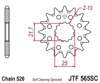 Front Steel Countershaft Sprocket Self Cleaning - 12 Tooth 520