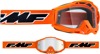 FMF Youth PowerBomb Rocket Goggles Orange Clear Lens - Anti-fog youth goggles with clear lens