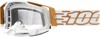 Racecraft 2 White / Gold Goggles - Clear Lens