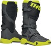 Thor Radial MX Boots Gray/Fluorescent Yellow US 12 - Durable off-road MX boots with secure fit