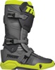 Thor Radial MX Boots Gray/Fluorescent Yellow US 9 - Off-road riding boots in US size 9