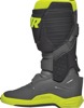 Thor Radial MX Boots Gray/Fluorescent Yellow US 9 - Off-road riding boots in US size 9