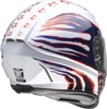 Z1R Jackal Patriot Helmet Gloss White/Blue/Red - Small - Full-face helmet with drop-down sun visor