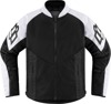 ICON Mesh AF Jacket Men's Black/White Size S - Durable mesh chassis sport jacket