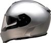 Warrant Solid Full Face Street Helmet Gloss Silver Small