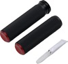 Knurled Grips - Knurled Rubber Grips Fbw Red