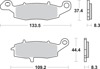 Sintered Brake Pads - 704Ls Sint Brake Pads Sbs