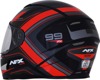 FX-99 Full Face Street Helmet Red Small